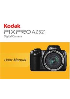 Kodak AZ521 manual. Camera Instructions.